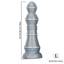 7.04in 9.84in 12.79in Chess Shape Thick Anal Plug Dildo Vaginal Masturbator