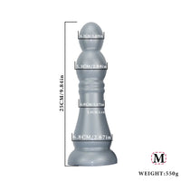 7.04in 9.84in 12.79in Chess Shape Thick Anal Plug Dildo Vaginal Masturbator