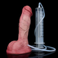 7.05in Inner Hardness Outer Softness Dual Density Silicone Ejaculating Dildo