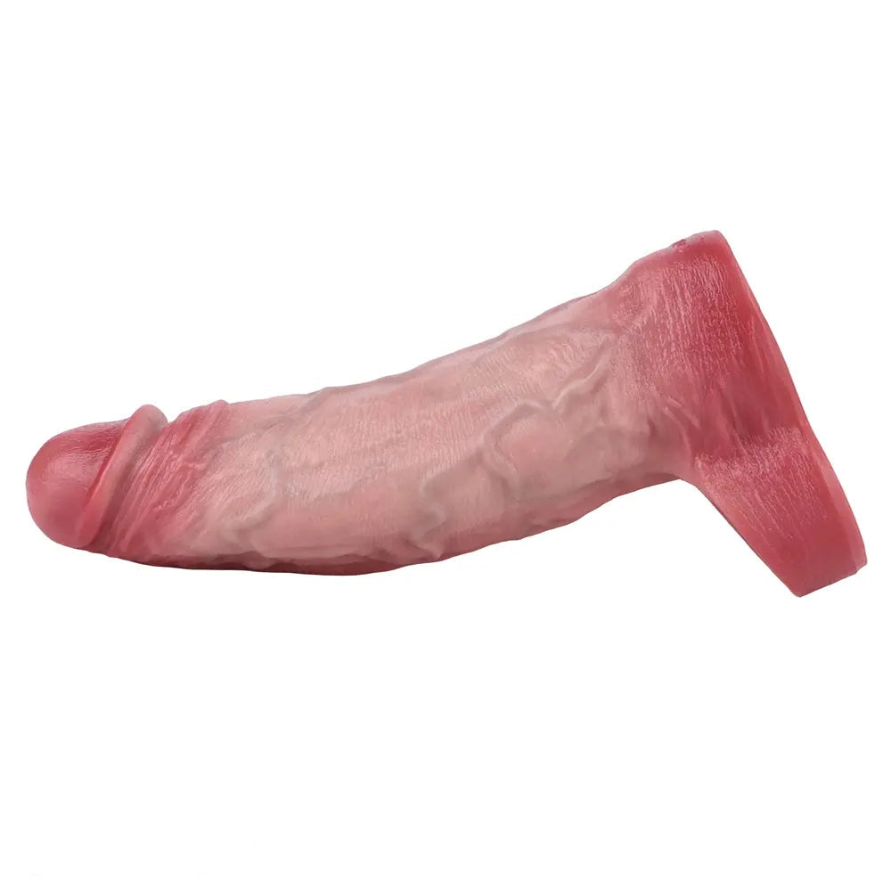 7.05in Lifelike Blue Veins Hollow Dildo Cock Sleeve With Cock Ring For Anus