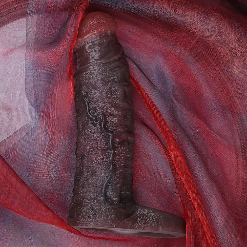 7.05in Liquid Silicone Real Dildo Sleeve With Seminal Vesicle Hollow Design