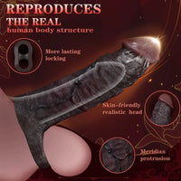 7.05in Liquid Silicone Real Dildo Sleeve With Seminal Vesicle Hollow Design