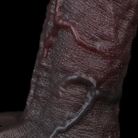 7.05in Liquid Silicone Real Dildo Sleeve With Seminal Vesicle Hollow Design