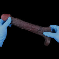 7.05in Liquid Silicone Real Dildo Sleeve With Seminal Vesicle Hollow Design