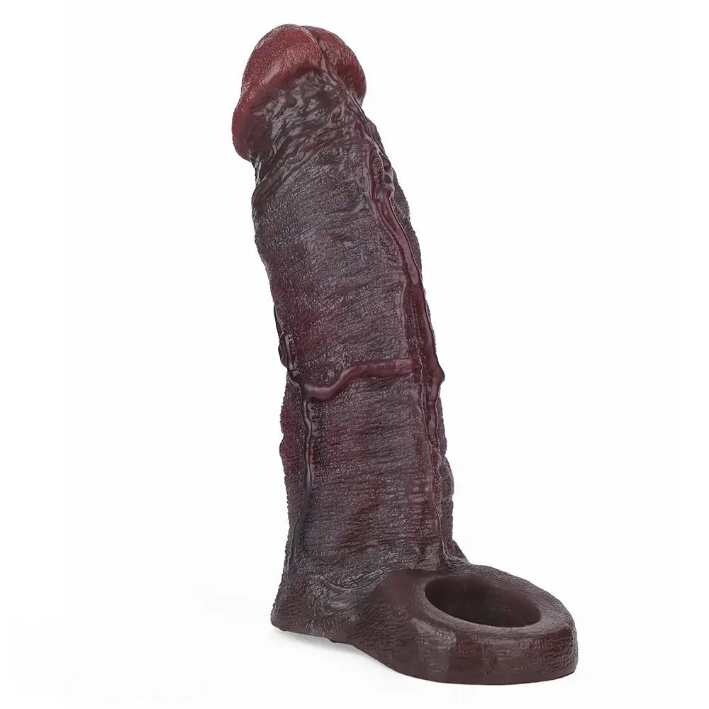 7.05in Liquid Silicone Real Dildo Sleeve With Seminal Vesicle Hollow Design