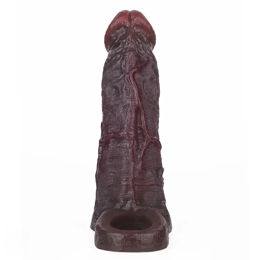 7.05in Liquid Silicone Real Dildo Sleeve With Seminal Vesicle Hollow Design