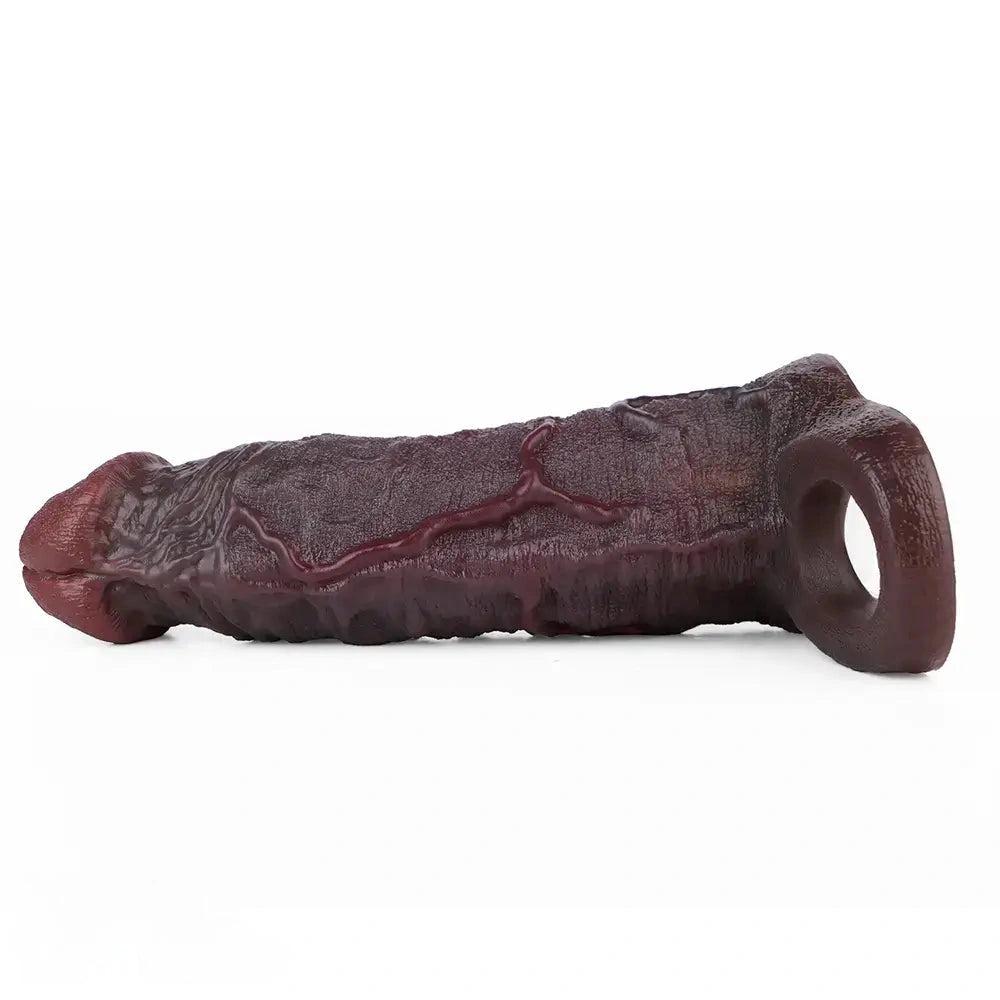 7.05in Liquid Silicone Real Dildo Sleeve With Seminal Vesicle Hollow Design