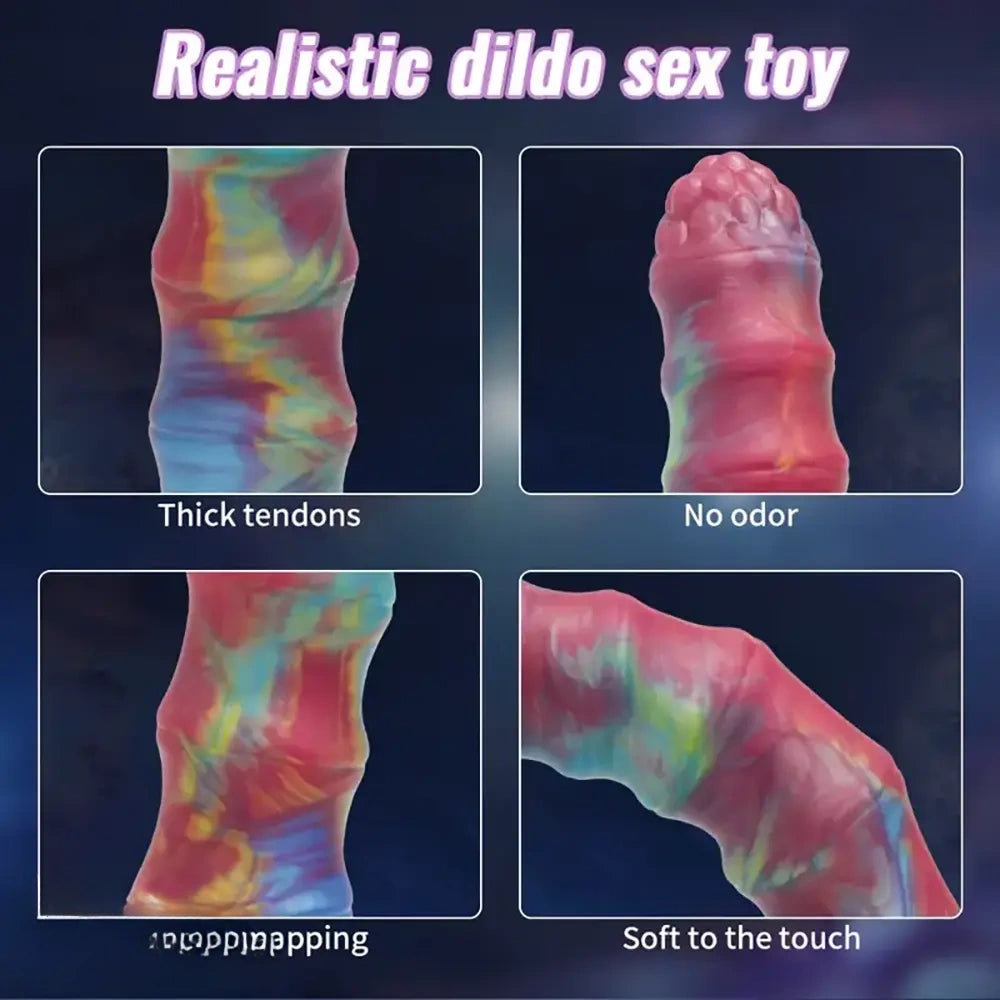 7.05in Odd Silicone Dildo With Strong Suction Cup Anal Vaginal Sex Toy