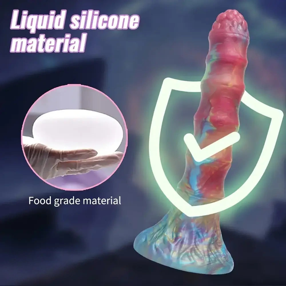 7.05in Odd Silicone Dildo With Strong Suction Cup Anal Vaginal Sex Toy