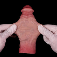 7.05in Realistic Soft Silicone Cock Ring Dildo For Lengthened Thickened