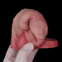 7.05in Realistic Soft Silicone Cock Ring Dildo For Lengthened Thickened