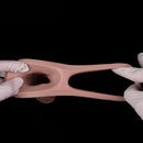 7.05in Realistic Soft Silicone Cock Ring Dildo For Lengthened Thickened