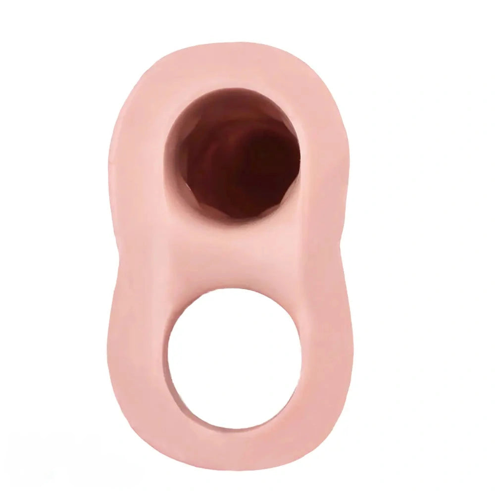 7.05in Realistic Soft Silicone Cock Ring Dildo For Lengthened Thickened