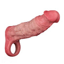 7.05in Realistic Soft Silicone Cock Ring Dildo For Lengthened Thickened