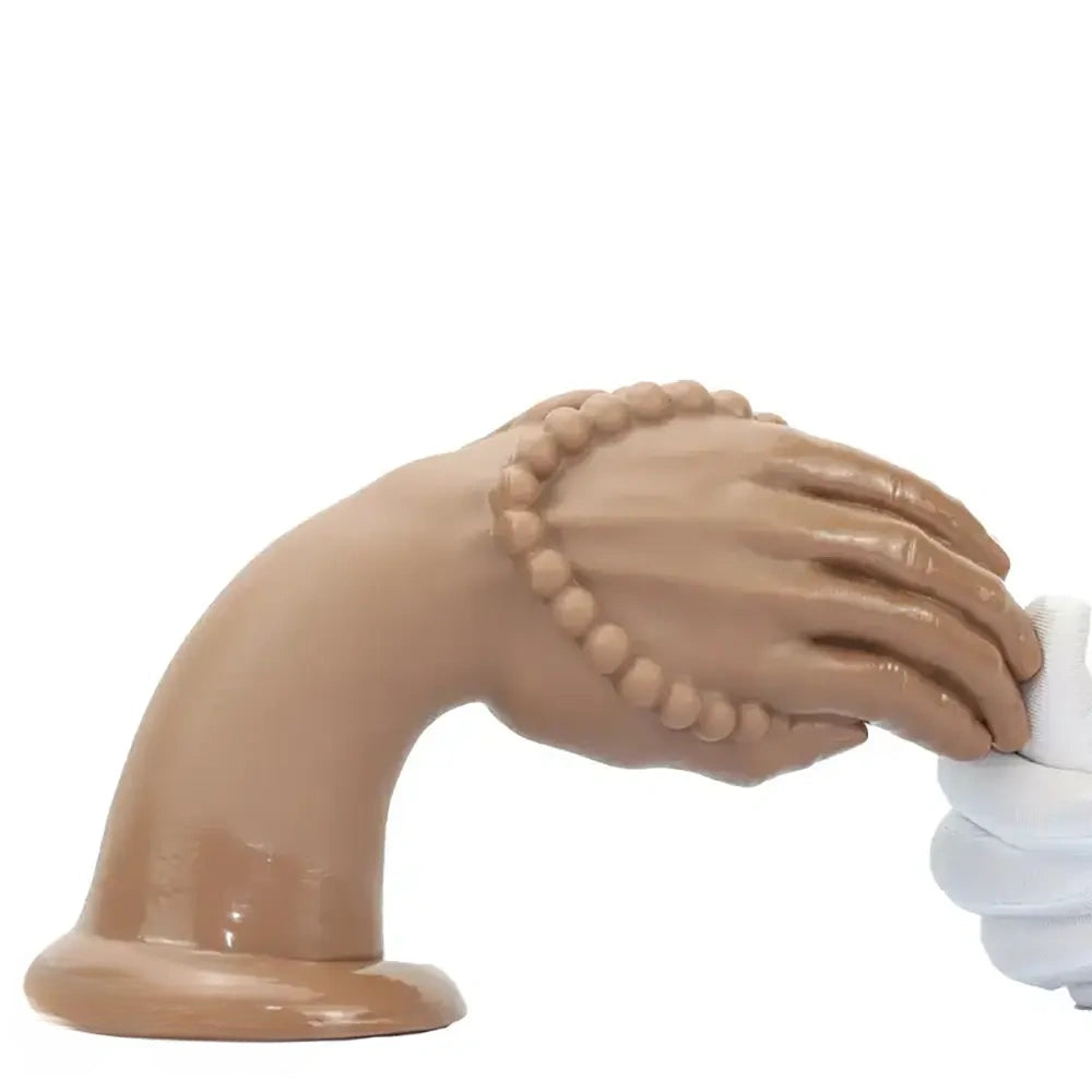 7.08in 10.43in 13.18in Extra Large PVC Bergamot Thick Fist Hand Dildo