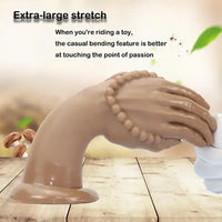7.08in 10.43in 13.18in Extra Large PVC Bergamot Thick Fist Hand Dildo
