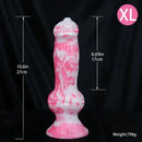 7.08in - 12.99in Realistic Pink Silicone Dog Knot Dildo Realistic Adult Toy