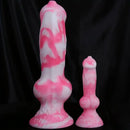 7.08in - 12.99in Realistic Pink Silicone Dog Knot Dildo Realistic Adult Toy