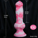 7.08in - 12.99in Realistic Pink Silicone Dog Knot Dildo Realistic Adult Toy