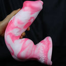 7.08in - 12.99in Realistic Pink Silicone Dog Knot Dildo Realistic Adult Toy