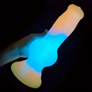 7.08in 7.48in 9.44in 10.23in 13in Silicone Soft Big Glowing Dog Cock Dildo