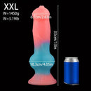 7.08in 7.48in 9.44in 10.23in 13in Silicone Soft Big Glowing Dog Cock Dildo