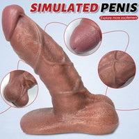 7.08in 8.07in 9.05in Realistic Silicone Soft Dildo Super Flesh Realistic Dildo