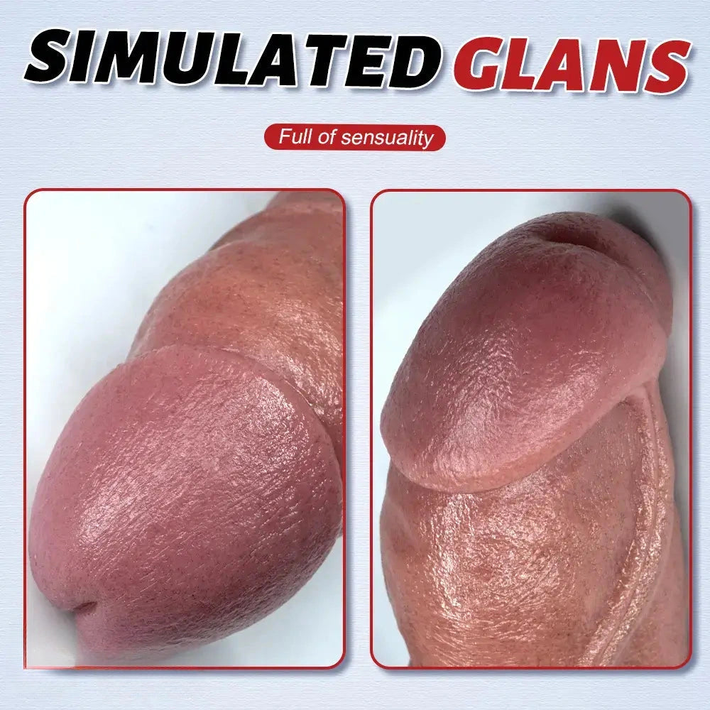 7.08in 8.07in 9.05in Realistic Silicone Soft Dildo Super Flesh Realistic Dildo