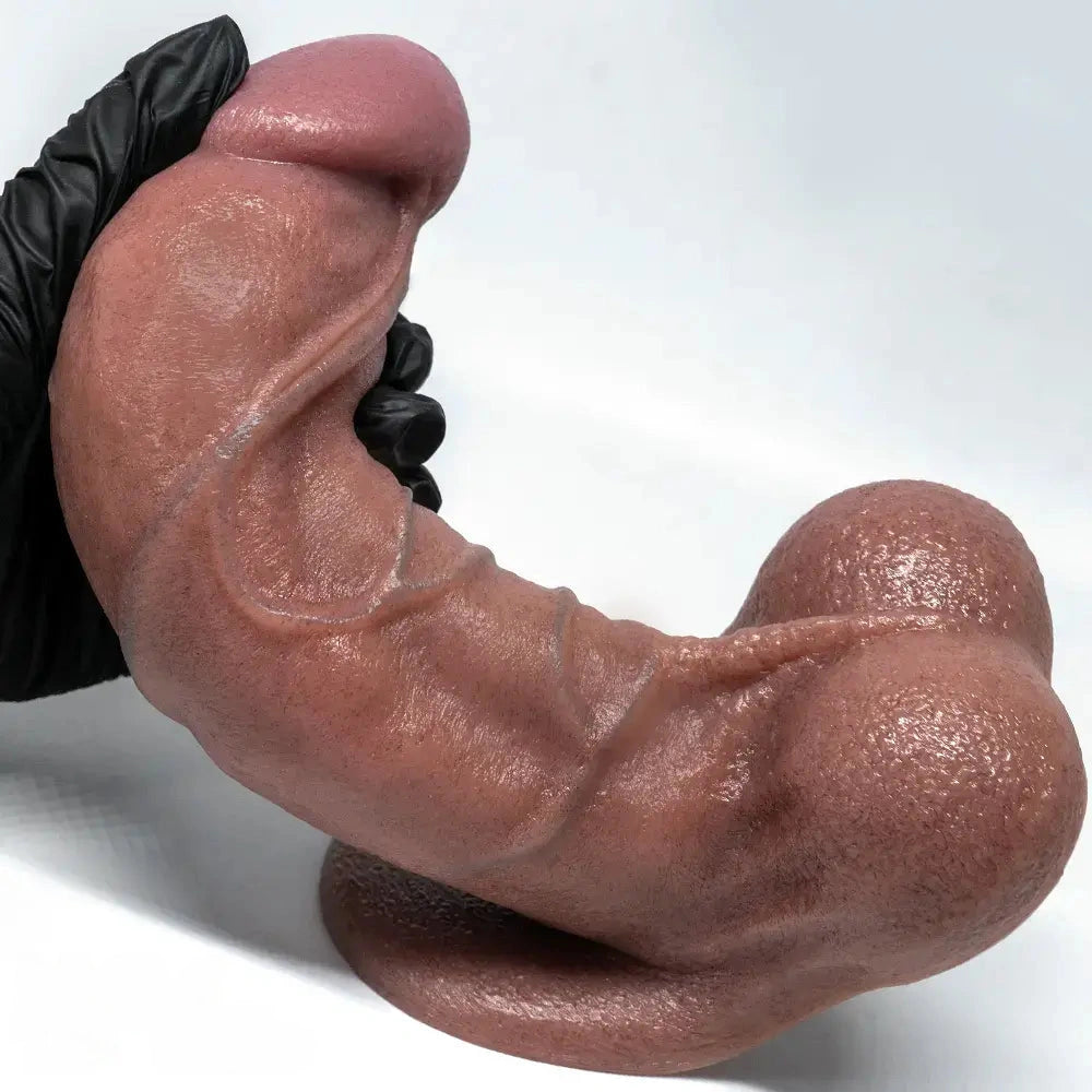 7.08in 8.07in 9.05in Realistic Silicone Soft Dildo Super Flesh Realistic Dildo