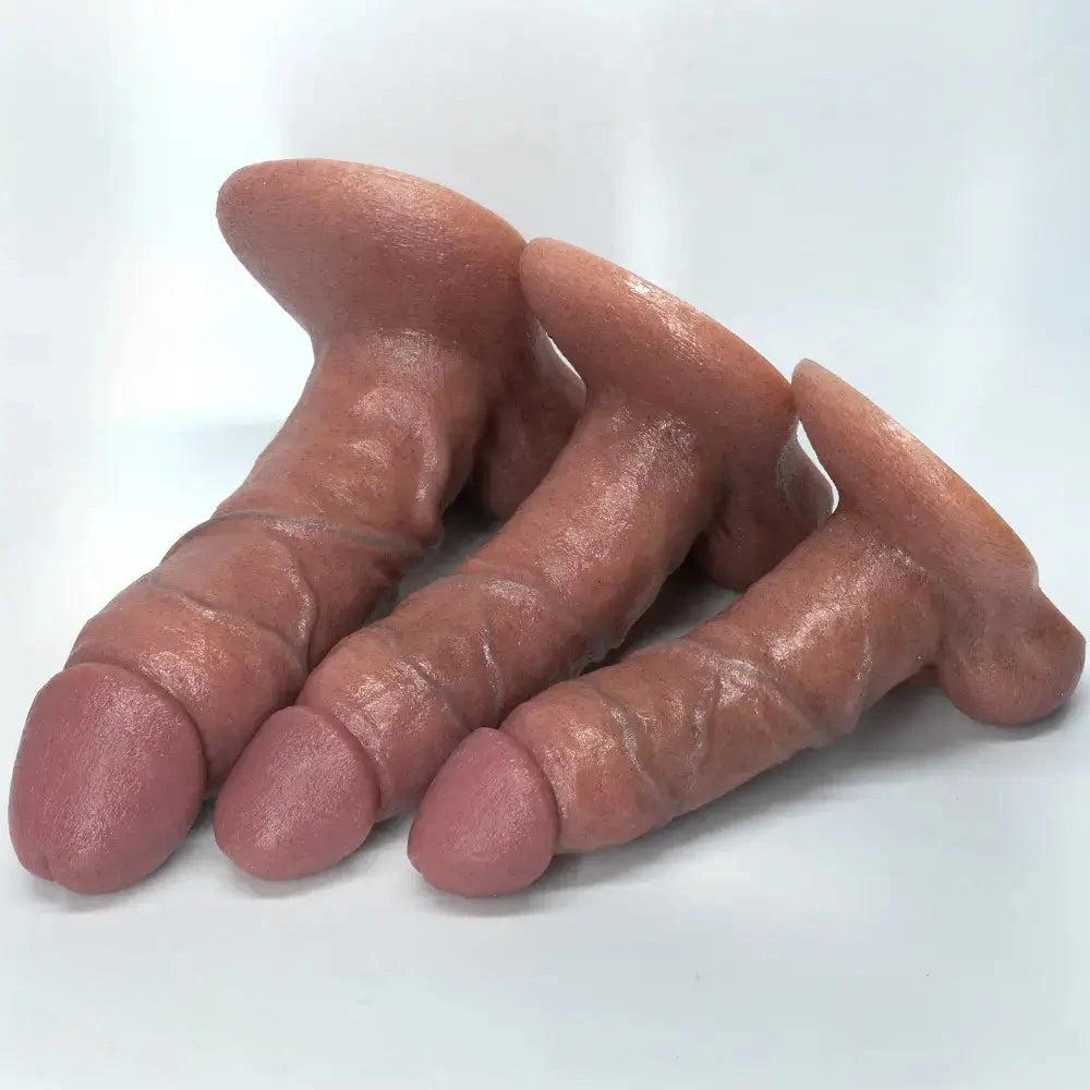 7.08in 8.07in 9.05in Realistic Silicone Soft Dildo Super Flesh Realistic Dildo