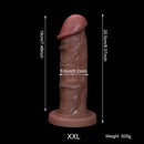 7.08in 8.07in Realistic Silicone Soft Female Big Dildo With Blue Veins