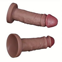 7.08in 8.07in Soft Flexible Silicone Big Dildo For Women Love Pleasure