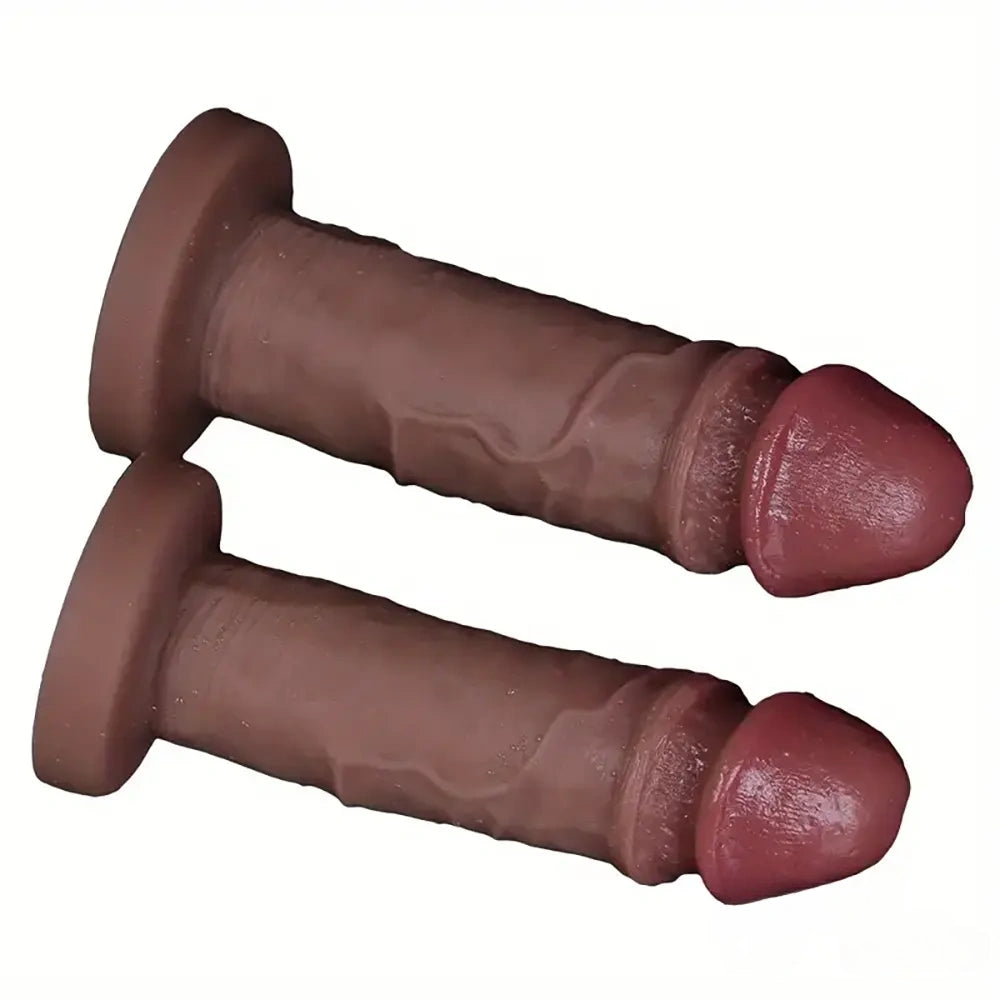 7.08in 8.07in Soft Flexible Silicone Big Dildo For Women Love Pleasure