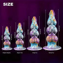 7.08in 8.26in 9.44in 11.22in Knot Fantasy Silicone Dildo Adult Sexual Toy