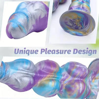 7.08in 8.26in 9.44in 11.22in Knot Fantasy Silicone Dildo Adult Sexual Toy