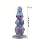 7.08in 8.26in 9.44in 11.22in Knot Fantasy Silicone Dildo Adult Sexual Toy