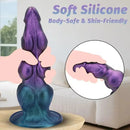 7.08in 8.26in 9.44in 11.22in Knot Silicone Fantasy Dildo Soft Anal Stimulator