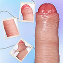 7.08in 8.26in Realistic Removable Foreskin Dildo Wearable Hollow Dildo