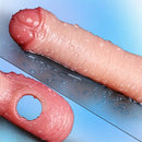 7.08in 8.26in Realistic Removable Foreskin Dildo Wearable Hollow Dildo