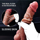 7.08in 8.27 Silicone Soft Cock Dildo For Anus Dilator With Sliding Skin