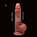 7.08in 8.27 Silicone Soft Cock Dildo For Anus Dilator With Sliding Skin