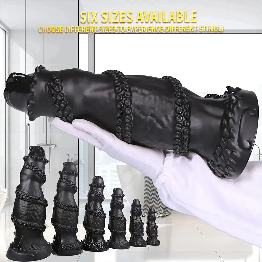 7.08in 8.46in 10.03in 11.81in 13.77in 14.96in Fantasy Big Thick Monster Dildo