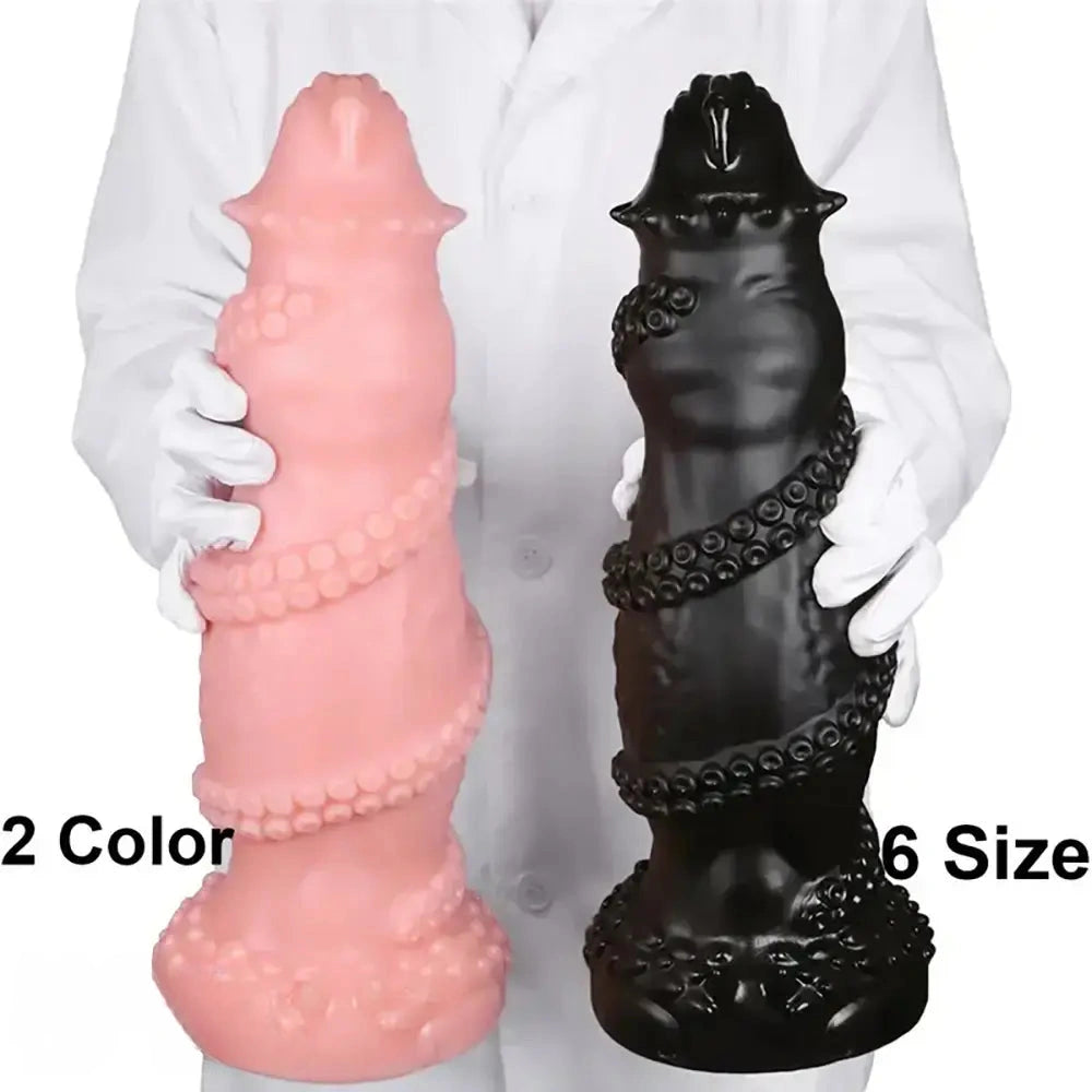 7.08in 8.46in 10.03in 11.81in 13.77in 14.96in Fantasy Big Thick Monster Dildo