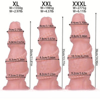 7.08in 8.46in 10.03in 11.81in 13.77in 14.96in Fantasy Big Thick Monster Dildo