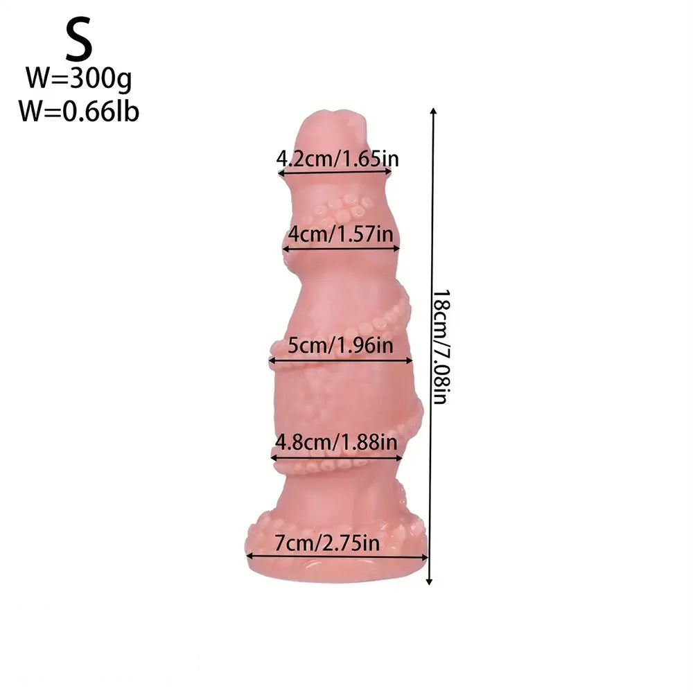 7.08in 8.46in 10.03in 11.81in 13.77in 14.96in Fantasy Big Thick Monster Dildo
