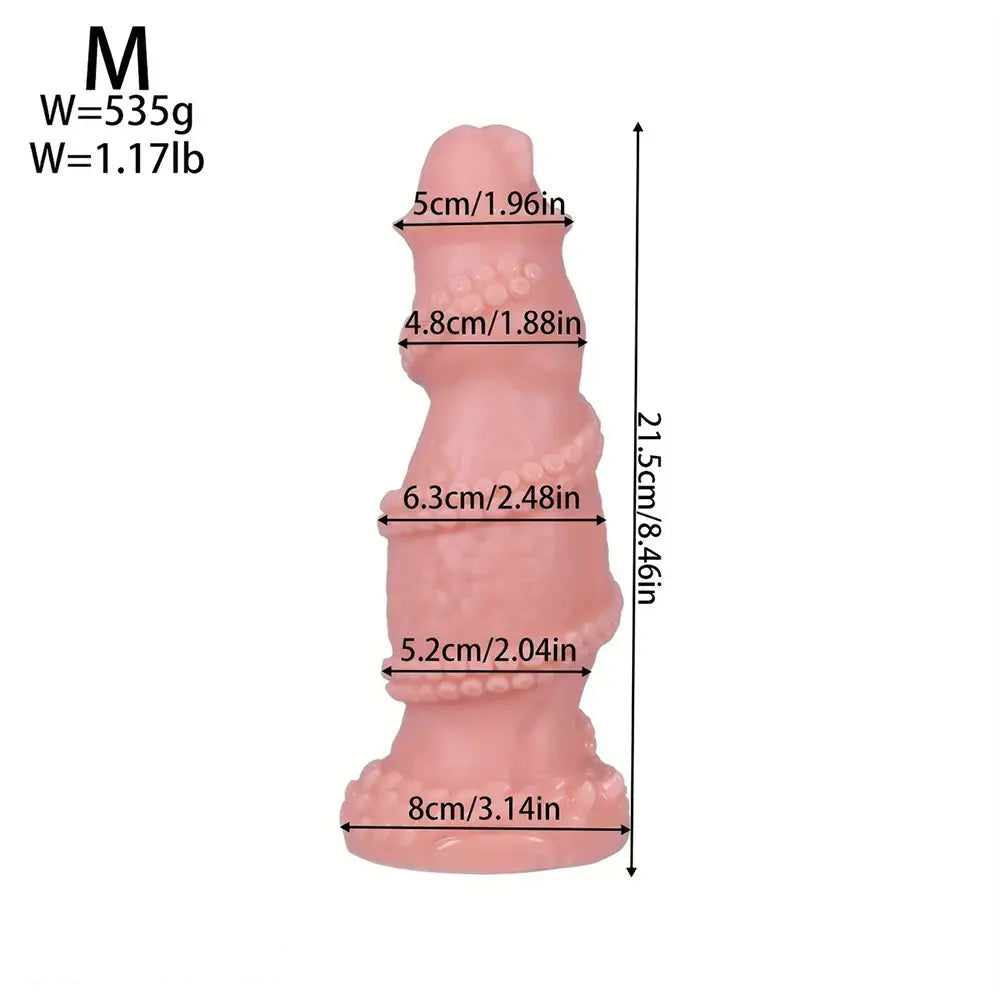 7.08in 8.46in 10.03in 11.81in 13.77in 14.96in Fantasy Big Thick Monster Dildo