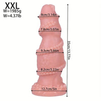 7.08in 8.46in 10.03in 11.81in 13.77in 14.96in Fantasy Big Thick Monster Dildo