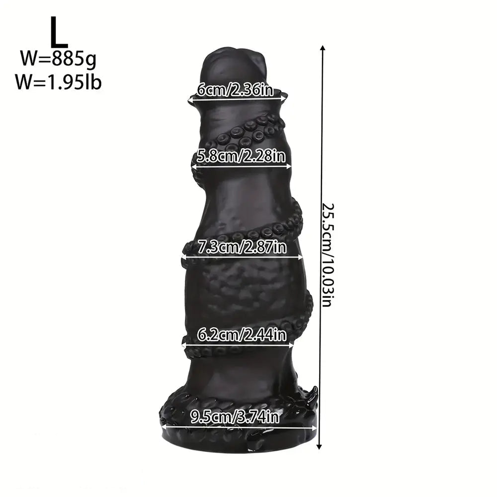 7.08in 8.46in 10.03in 11.81in 13.77in 14.96in Fantasy Big Thick Monster Dildo