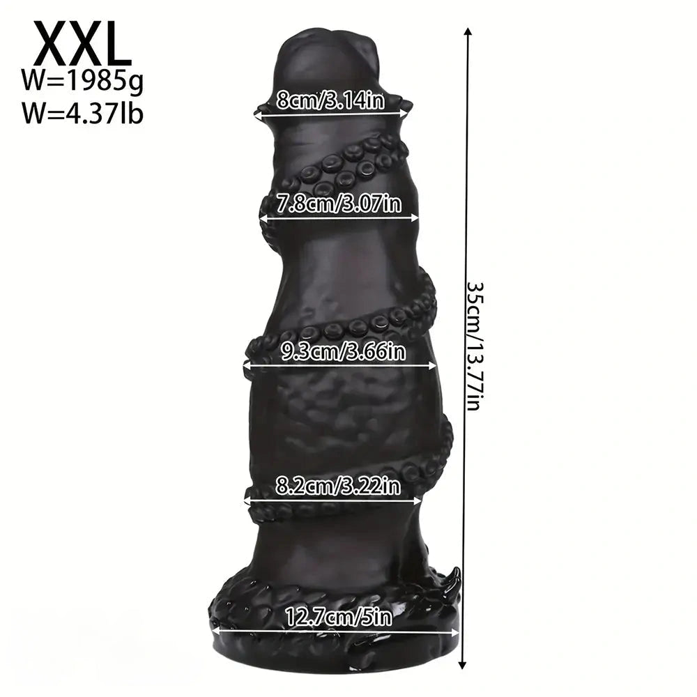 7.08in 8.46in 10.03in 11.81in 13.77in 14.96in Fantasy Big Thick Monster Dildo