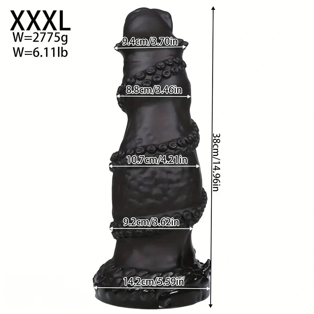 7.08in 8.46in 10.03in 11.81in 13.77in 14.96in Fantasy Big Thick Monster Dildo